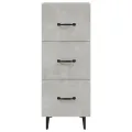 Buffet Gris béton 34,5x34x90 cm Bois d'ingénierie