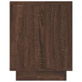 Meuble TV chêne marron 80x35x45 cm bois d'ingénierie