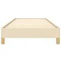 Cadre de lit Crème 100 x 200 cm Tissu