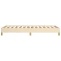 Cadre de lit Crème 100 x 200 cm Tissu
