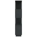 Bibliothèque/Séparateur de pièce Gris 80x25x132 cm Pin solide