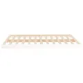 Cadre de lit blanc 140x190 cm bois de pin massif