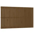 Tête de lit murale Marron miel 147x3x90 cm Bois massif de pin