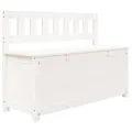 Banc Blanc 110x41x76,5 cm Bois de pin massif