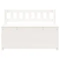 Banc Blanc 110x41x76,5 cm Bois de pin massif