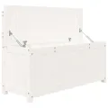 Banc Blanc 110x41x76,5 cm Bois de pin massif