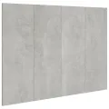 Tête de lit Gris béton 120x1,5x80 cm Bois d'ingénierie