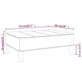 Repose-pied Vert 78x56x32 cm Tissu