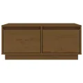 Table basse Marron miel 80x50x35 cm Bois massif de pin