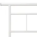 Cadre de lit Blanc Métal 100x200 cm