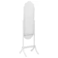 Miroir sur pied blanc 45,5x47,5x160 cm bois d'ingénierie