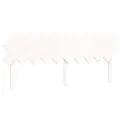 Cadre de lit avec tête de lit blanc 200x200 cm bois massif