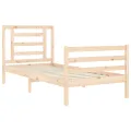 Cadre de lit avec tête de lit 90x200 cm bois massif