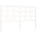 Cadre de lit avec tête de lit blanc King Size bois massif