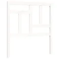 Cadre de lit avec tête de lit blanc 90x200 cm bois massif