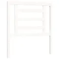 Cadre de lit et tête de lit blanc 100x200 cm bois massif