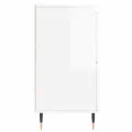 Buffets 3 pcs blanc brillant bois d'ingénierie
