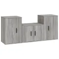 Ensemble de meubles TV 3 pcs Sonoma gris Bois d'ingénierie