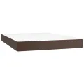 cadre de lit avec matelas Marron 180x200 cm