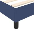 cadre de lit avec matelas Bleu 140x200 cm Tissu