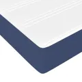 cadre de lit avec matelas Bleu 140x200 cm Tissu
