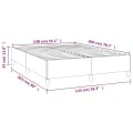cadre de lit avec matelas Bleu 140x200 cm Tissu