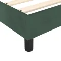 cadre de lit avec matelas Vert foncé 100x200 cm
