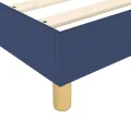 cadre de lit avec matelas Bleu 80x200 cm Tissu