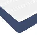cadre de lit avec matelas Bleu 80x200 cm Tissu
