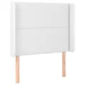 cadre de lit matelas LED Blanc 80x200cm Similicuir