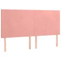cadre de lit avec matelas Rose 200x200 cm Velours