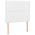 cadre de lit avec matelas Blanc 80x200 cm Similicuir