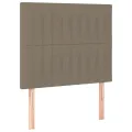 Tête de lit à LED Taupe 100x5x118/128 cm Tissu