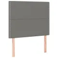 Tête de lit à LED Gris foncé 100x5x118/128 cm Tissu