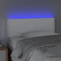 Tête de lit à LED Blanc 80x5x78/88 cm Similicuir