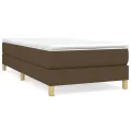cadre de lit Marron foncé 80x200 cm Tissu
