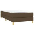 cadre de lit Marron foncé 80x200 cm Tissu