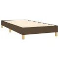 cadre de lit Marron foncé 80x200 cm Tissu