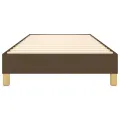 cadre de lit Marron foncé 80x200 cm Tissu