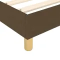 cadre de lit Marron foncé 80x200 cm Tissu