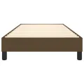 cadre de lit Marron foncé 80x200 cm Tissu