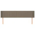 Tête de lit avec oreilles Taupe 203x16x78/88 cm Tissu