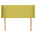 Tête de lit avec oreilles Vert 83x16x78/88 cm Tissu