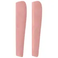 Tête de lit avec oreilles Rose 103x23x118/128 cm Velours