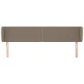 Tête de lit avec oreilles Taupe 163x23x78/88 cm Tissu