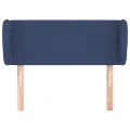 Tête de lit avec oreilles Bleu 103x23x78/88 cm Tissu