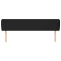 Tête de lit avec oreilles Noir 163x23x78/88 cm Similicuir