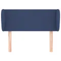 Tête de lit avec oreilles Bleu 83x23x78/88 cm Tissu
