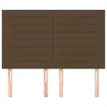 Têtes de lit 4 pcs Marron foncé 72x5x78/88 cm Tissu