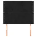 Têtes de lit 2 pcs Noir 80x5x78/88 cm Velours